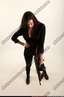 Jade With Tommygun Weapon Pose